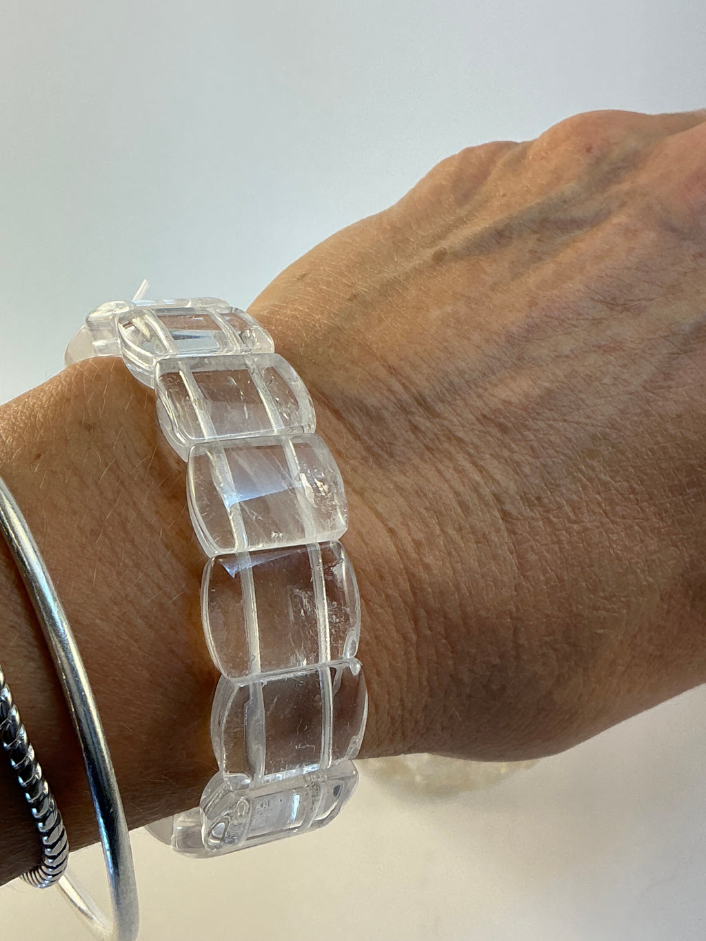High Quality Clear Quartz Bangle Bracelet/ Clear Quartz Jewelry