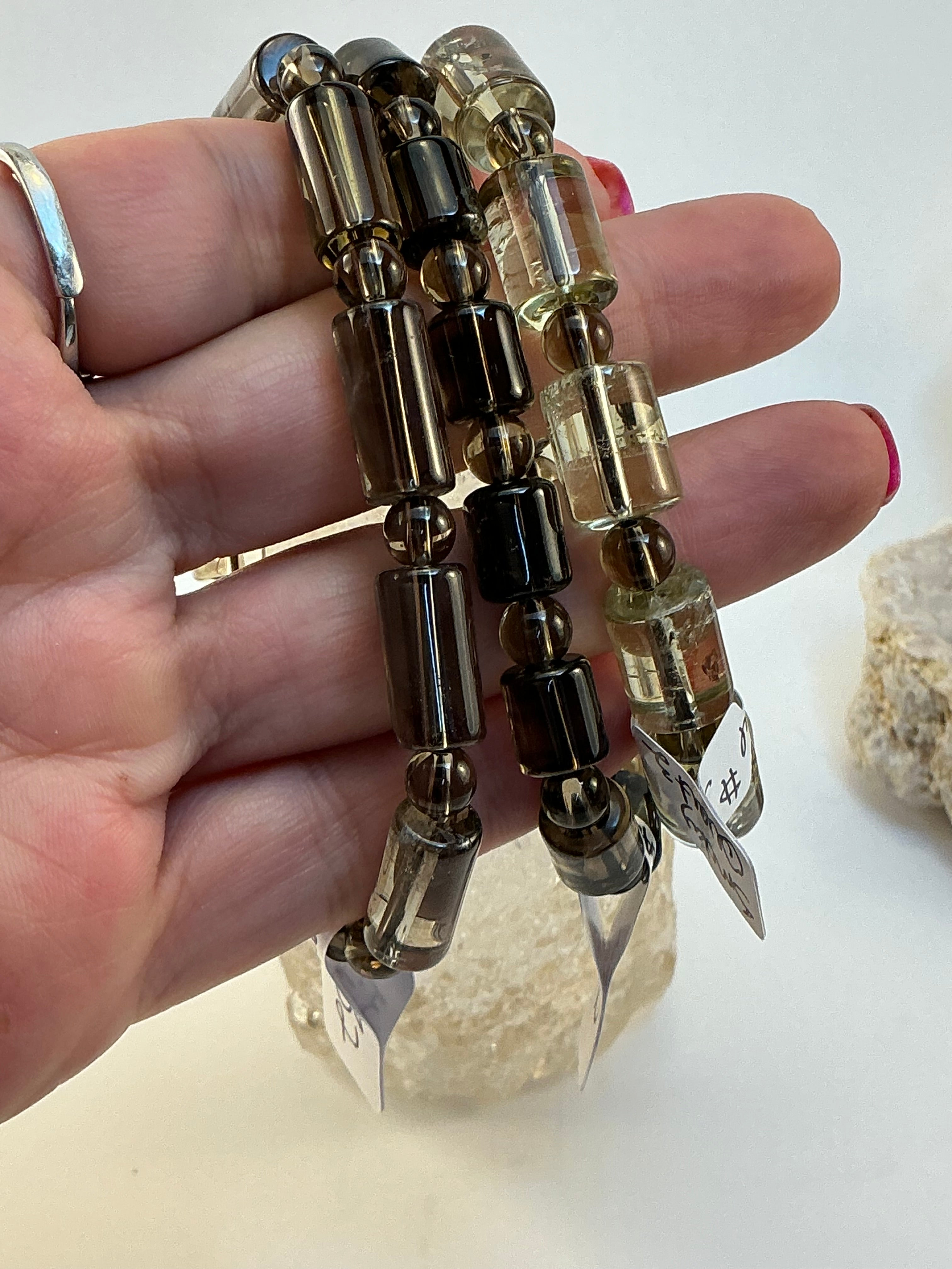 Smokey Quartz Gemstone Bracelet/ Smoky Quartz Gemstone Jewelry