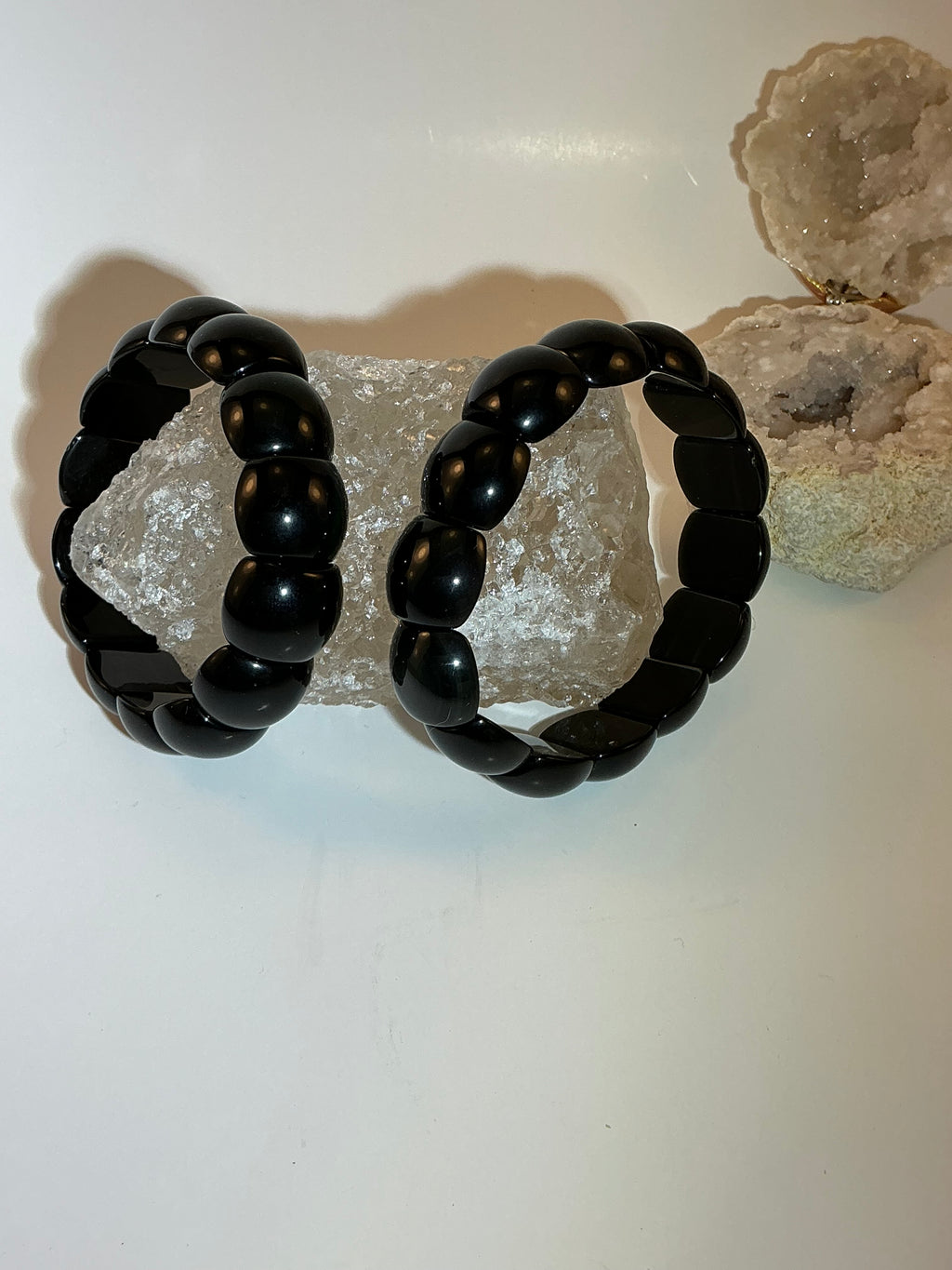 Rainbow Obsidian Gemstone Bangle Bracelet