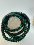 Malachite Gemstone Bracelet/ Donut Shaped Malachite Gemstone Jewelry