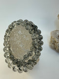 Mica in Quartz Beaded Bracelet/ 8mm Quartz with Mica Inclusions Bracelet