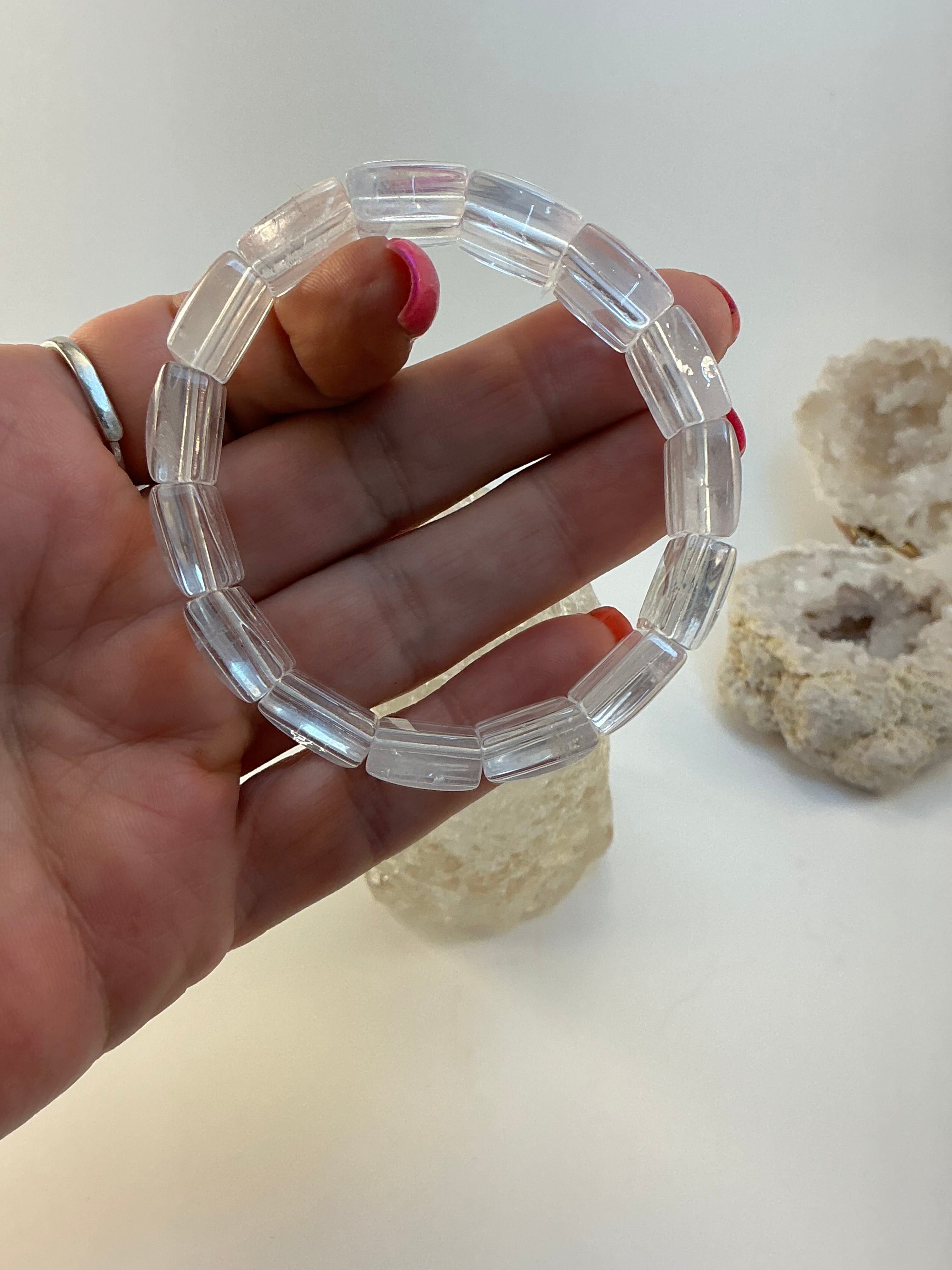 High Quality Clear Quartz Bangle Bracelet/ Clear Quartz Jewelry