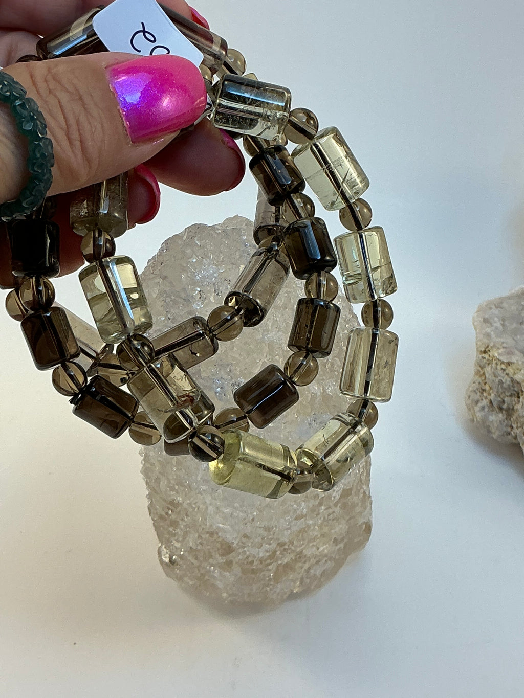 Smokey Quartz Gemstone Bracelet/ Smoky Quartz Gemstone Jewelry