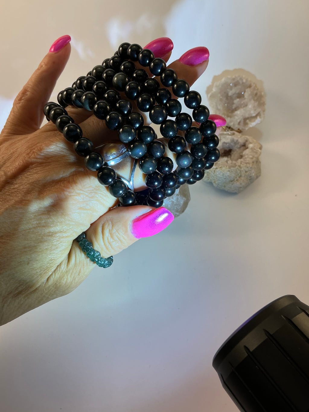 Rainbow Obsidian Beaded Bracelet/ Rainbow Obsidian Jewelry