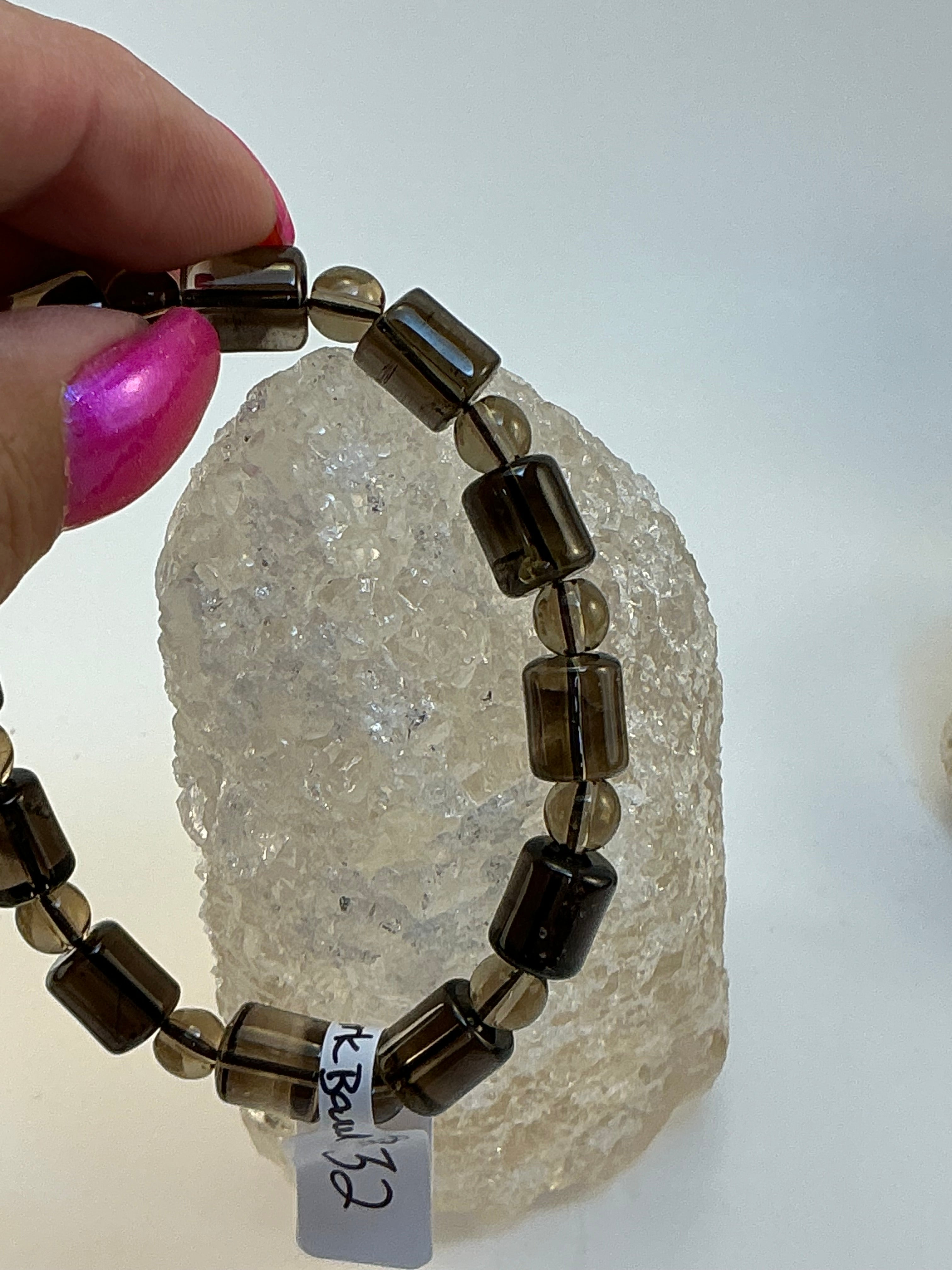 Smokey Quartz Gemstone Bracelet/ Smoky Quartz Gemstone Jewelry