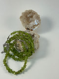 Peridot Gemstone Chip Bracelet