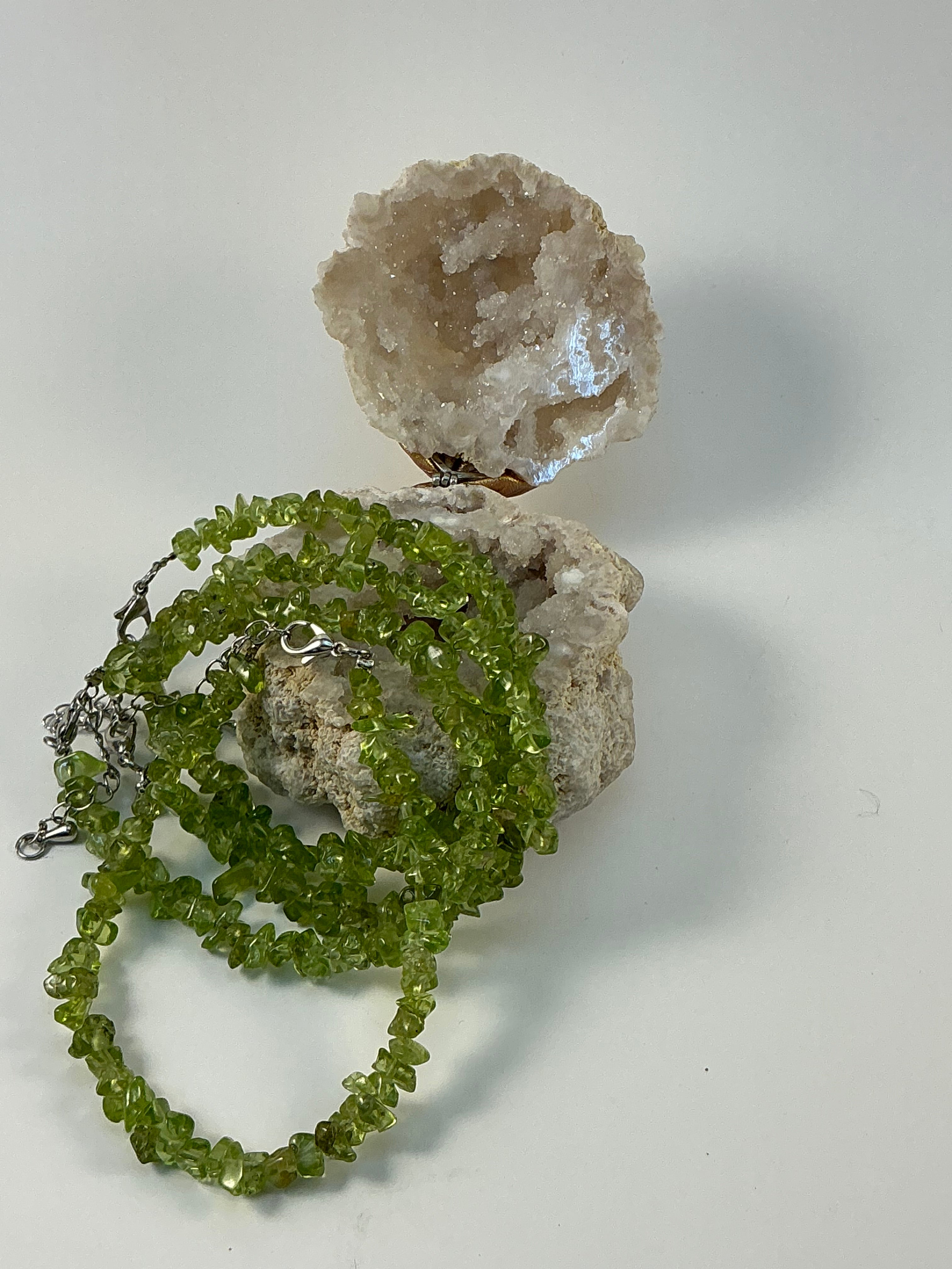 Peridot Gemstone Chip Bracelet