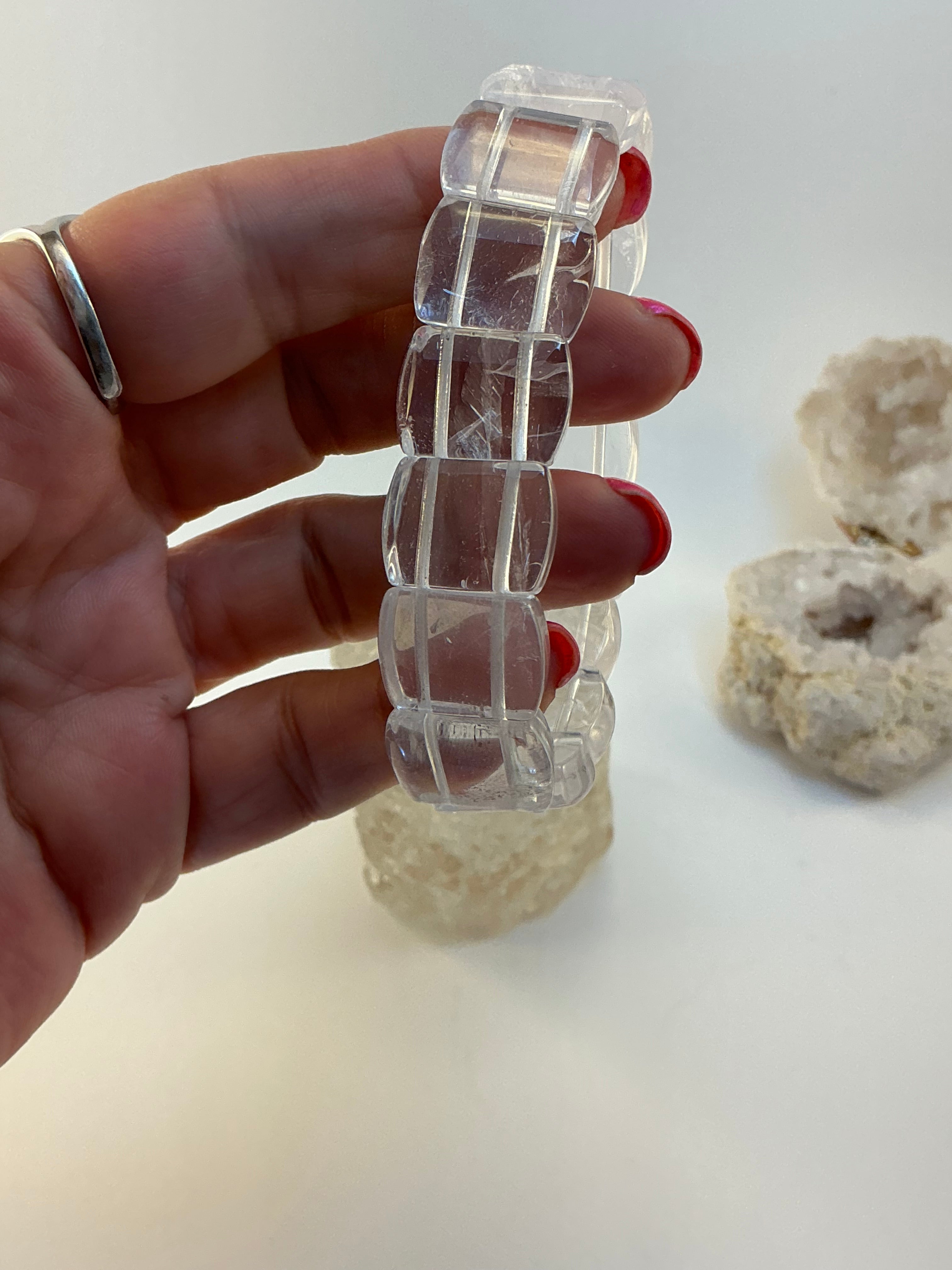 High Quality Clear Quartz Bangle Bracelet/ Clear Quartz Jewelry