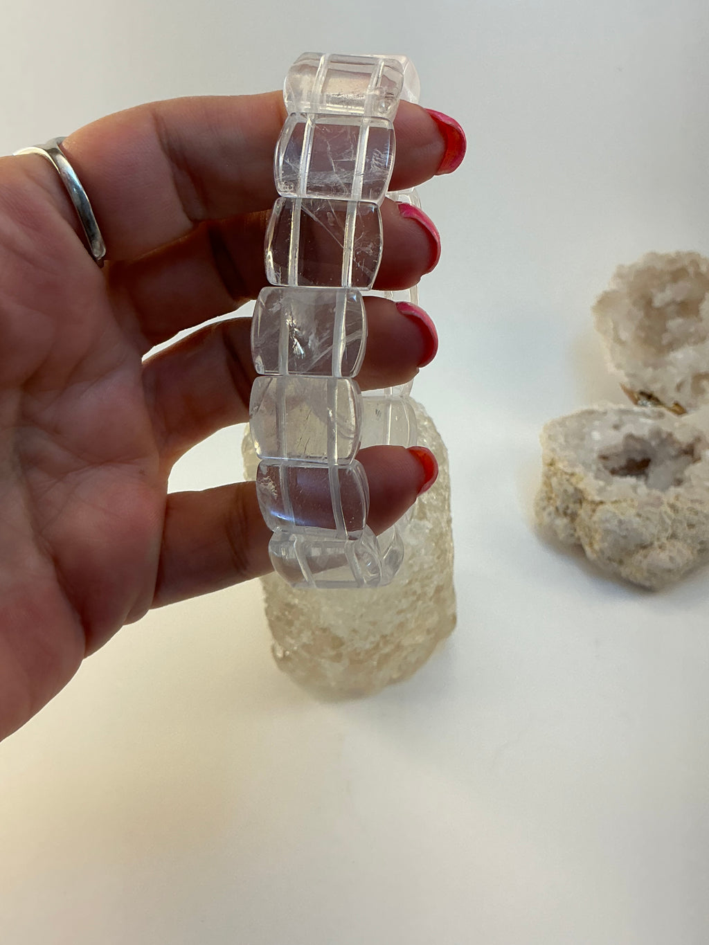 High Quality Clear Quartz Bangle Bracelet/ Clear Quartz Jewelry