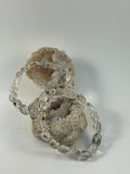 Herkimer Diamond Oval Shape Bracelet/ Petroleum Quartz Bracelet