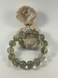 Green Quartz with Black Rutile Bracelet