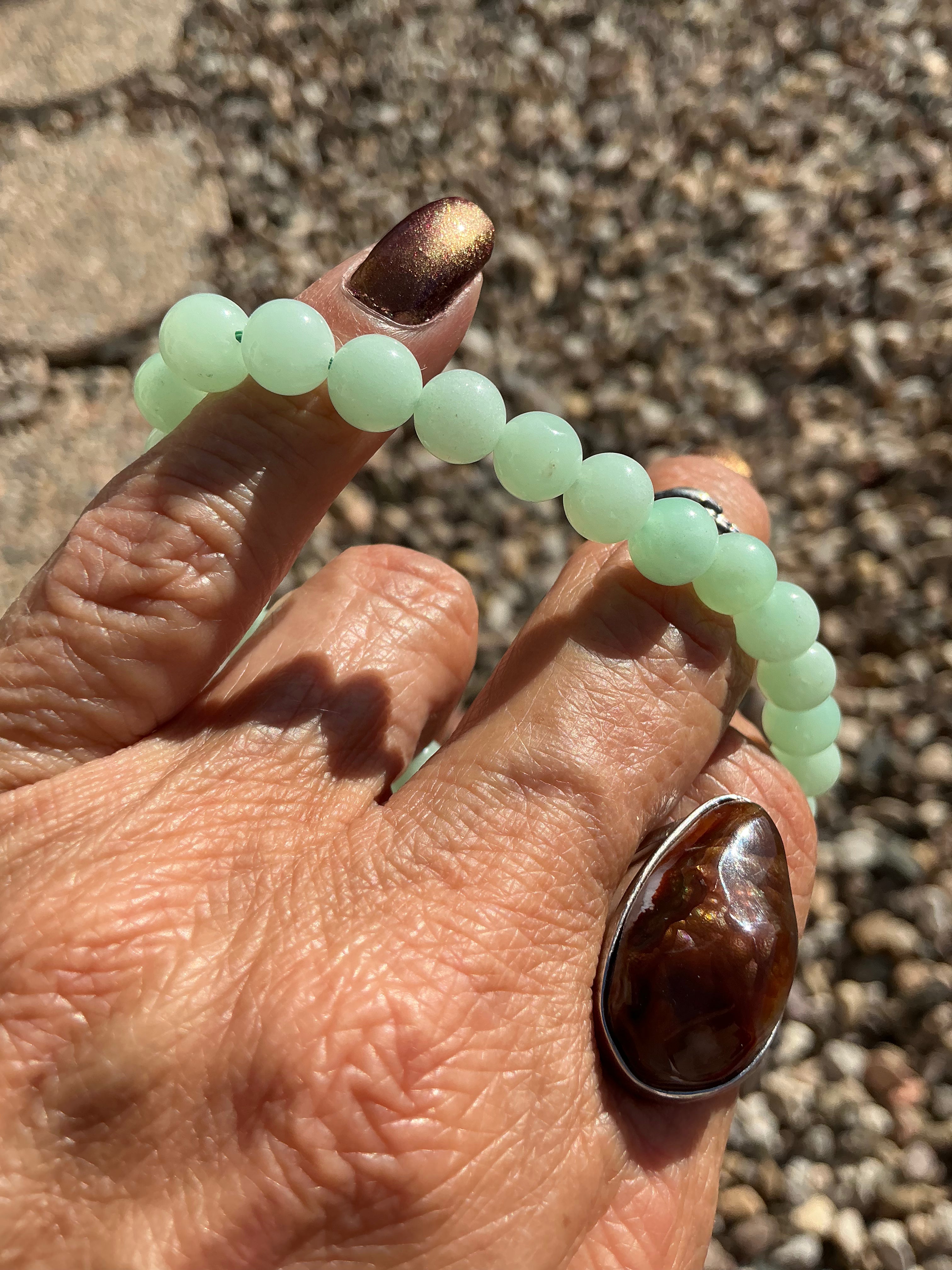 Chrysophrase Bracelet/ Gemstone Jewelry