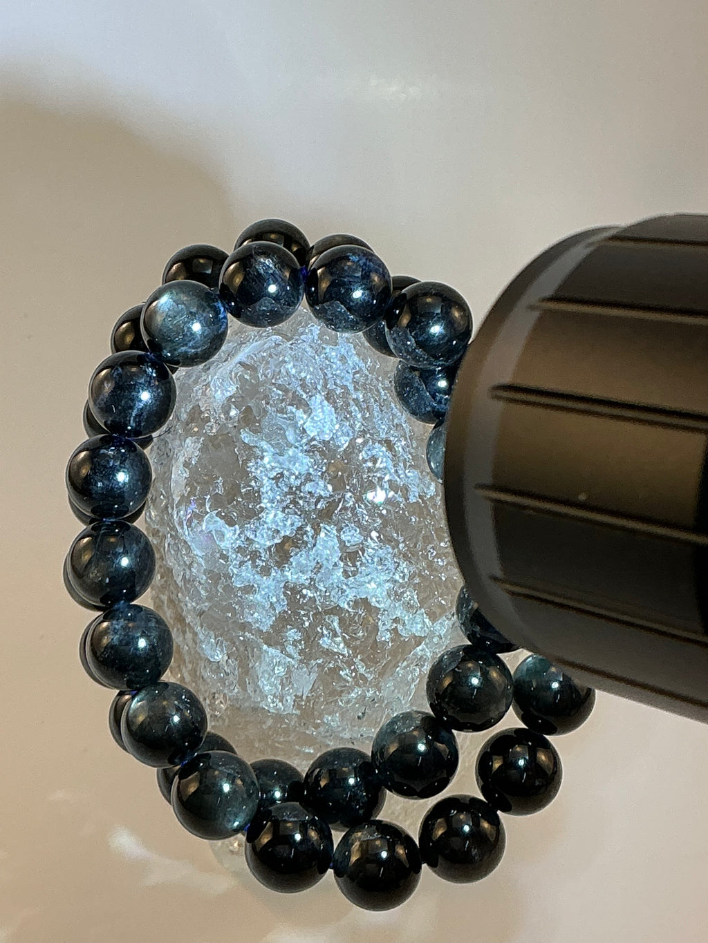 Devil Aquamarine 10mm Bracelet – Stone of Clarity & Strength – 7.5 Inch