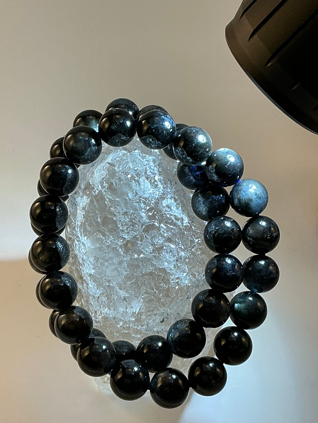 Devil Aquamarine 10mm Bracelet – Stone of Clarity & Strength – 7.5 Inch