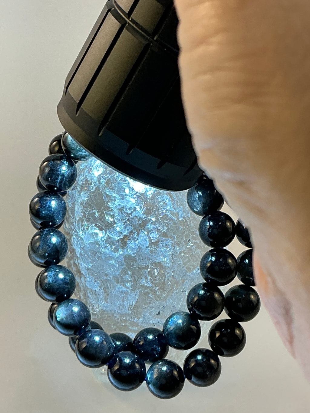 Devil Aquamarine 10mm Bracelet – Stone of Clarity & Strength – 7.5 Inch