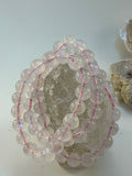 Pink Moonstone 9.5mm Bracelet – Natural Beads – 7.25” Wrist