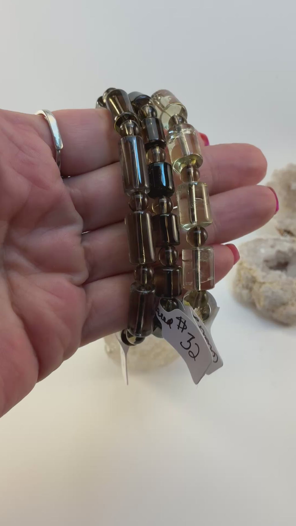 Smokey Quartz Gemstone Bracelet/ Smoky Quartz Gemstone Jewelry
